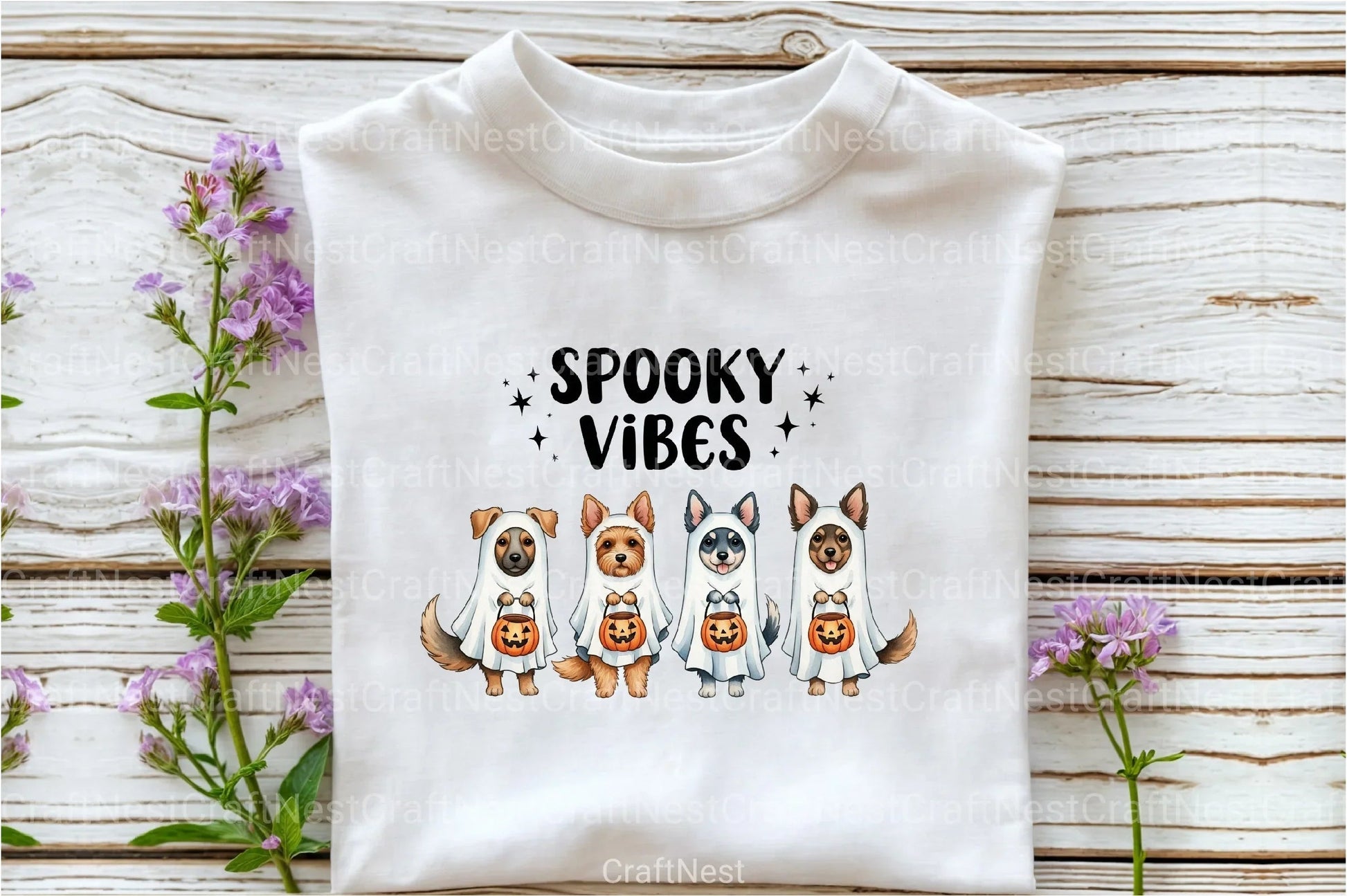 Spooky Dog Embroidery Clipart Bundle - CraftNest - Digital Crafting and Art