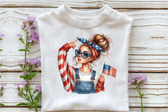 Messy Bun Bandana Mom Life Clipart Bundle 6 - CraftNest - Digital Crafting and Art