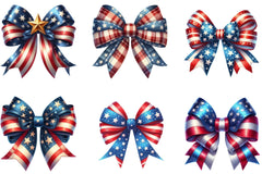 4th of July Bow Clipart Bundle - CraftNest - Digital Crafting and Art