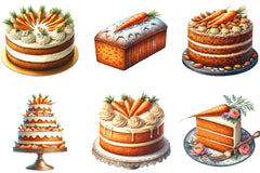 Carrot Cake Clipart Bundle - CraftNest - Digital Crafting and Art
