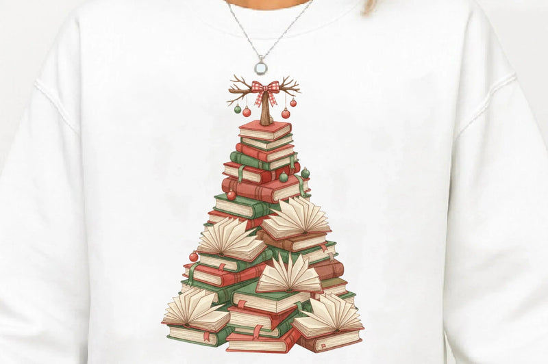 Christmas Tree Books Teacher Clipart Bundle - CraftNest - Digital Crafting and Art