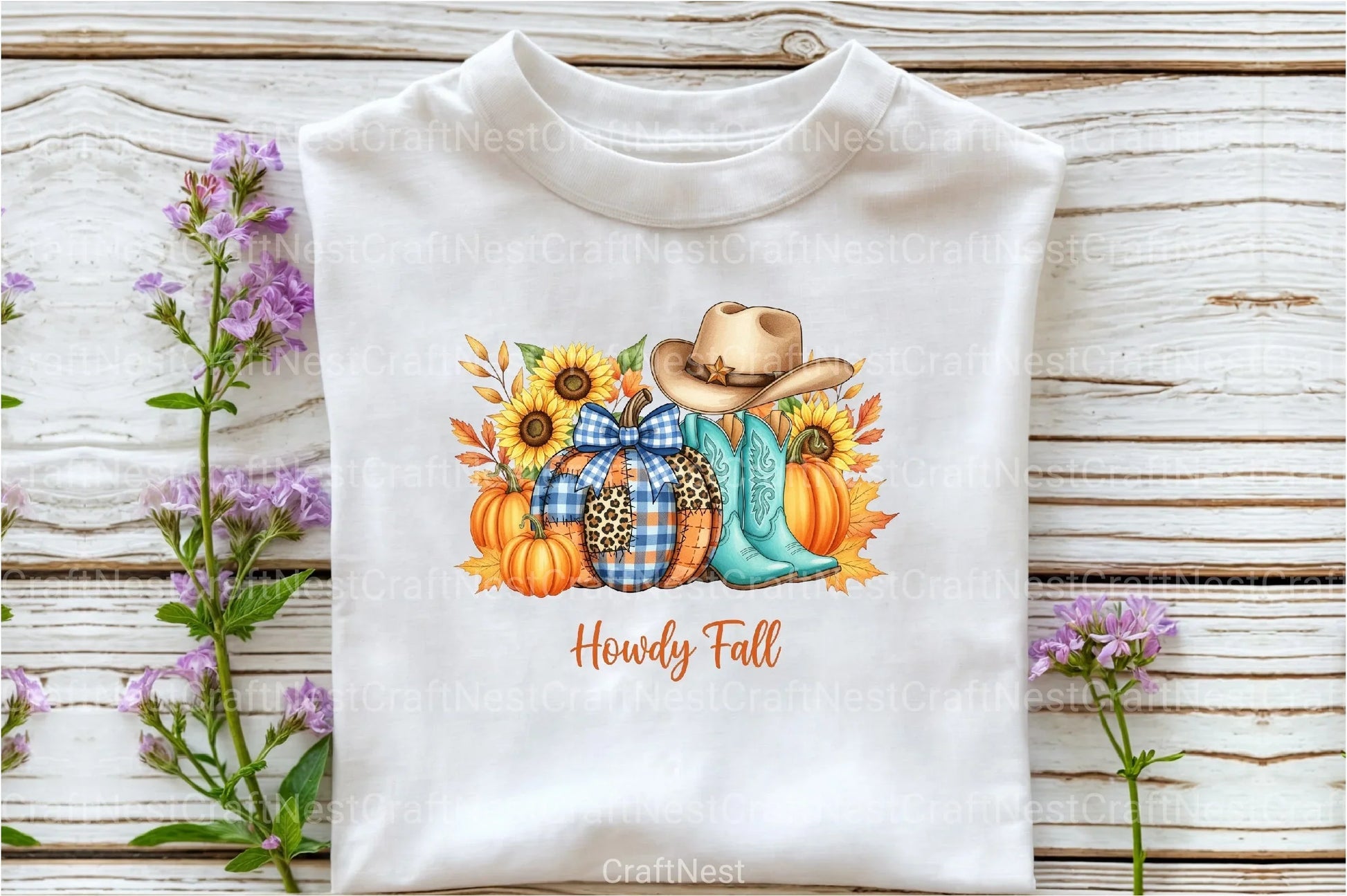 Howdy Fall Cowboy Boots Pumpkin Clipart Bundle - CraftNest - Digital Crafting and Art