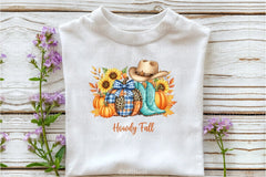 Howdy Fall Cowboy Boots Pumpkin Clipart Bundle - CraftNest - Digital Crafting and Art