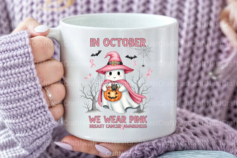 Halloween Breast Cancer Clipart Bundle 7 - CraftNest - Digital Crafting and Art