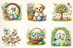 Happy Easter Clipart Bundle - CraftNest - Digital Crafting and Art
