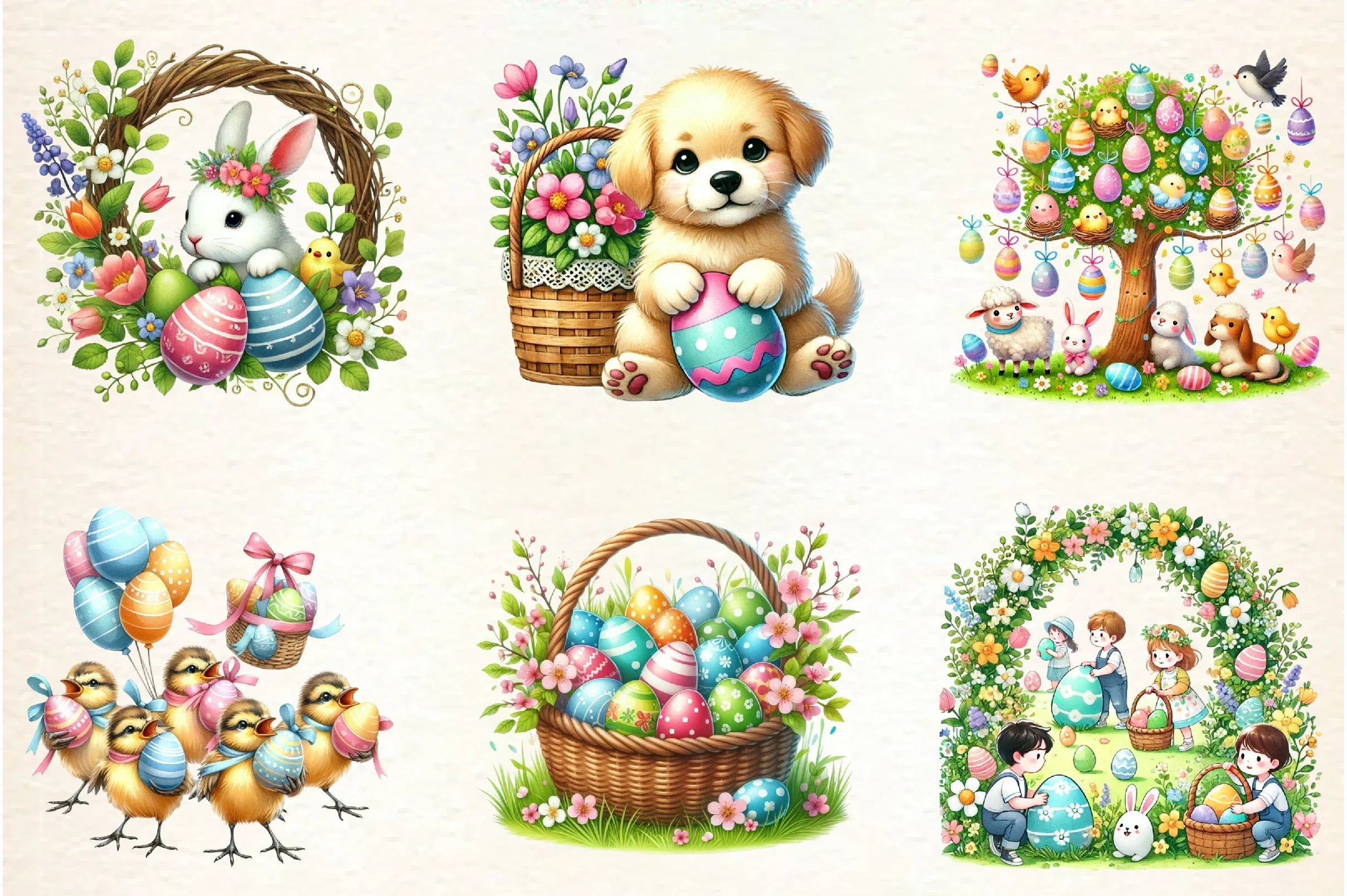 Happy Easter Clipart Bundle - CraftNest - Digital Crafting and Art