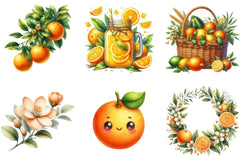 Oranges Clipart Bundle - CraftNest - Digital Crafting and Art