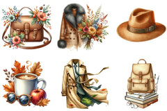 Autumn Fashion Clipart Bundle - CraftNest - Digital Crafting and Art