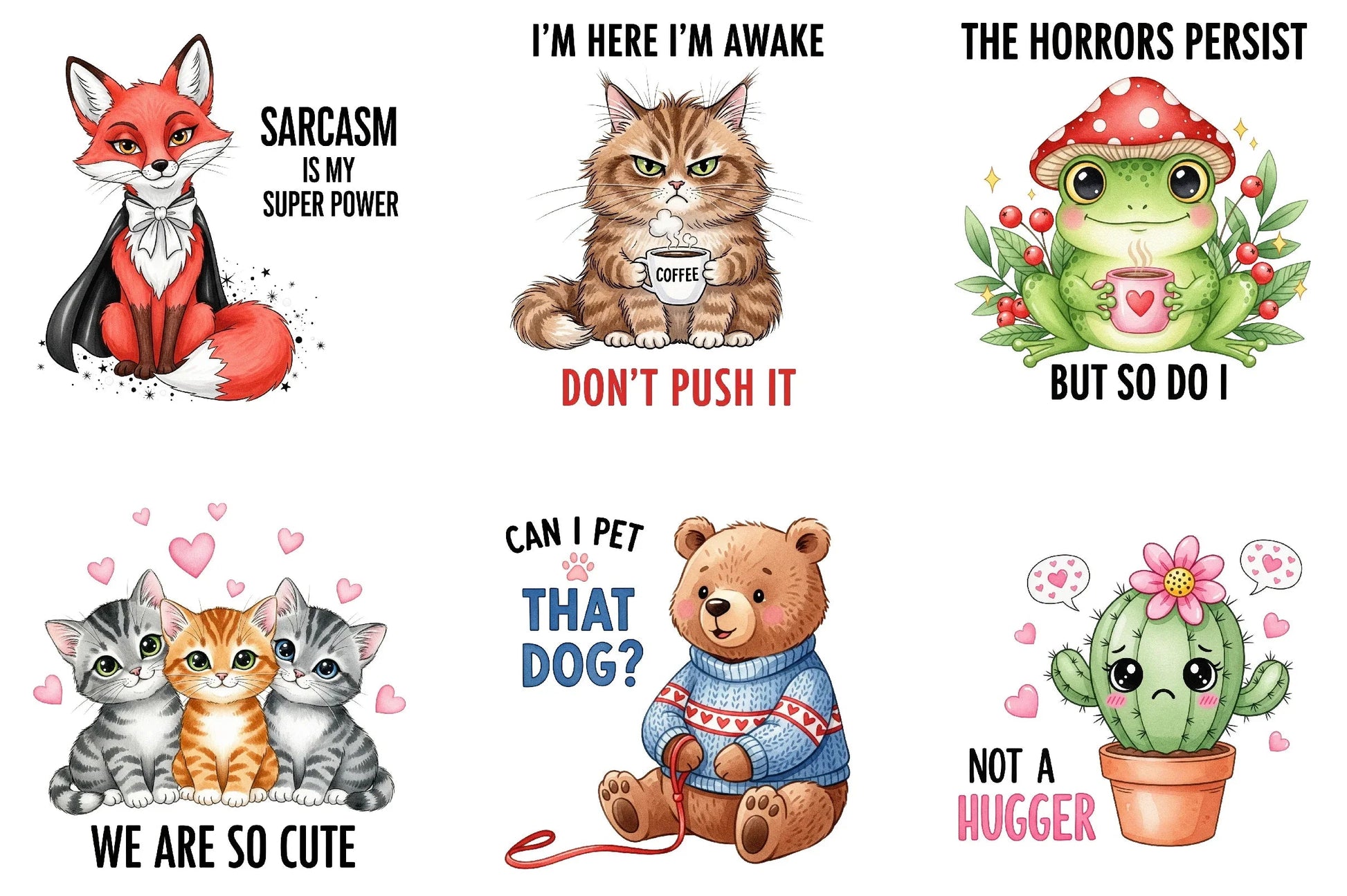 Funny Animal Quotes Clipart Bundle - CraftNest - Digital Crafting and Art