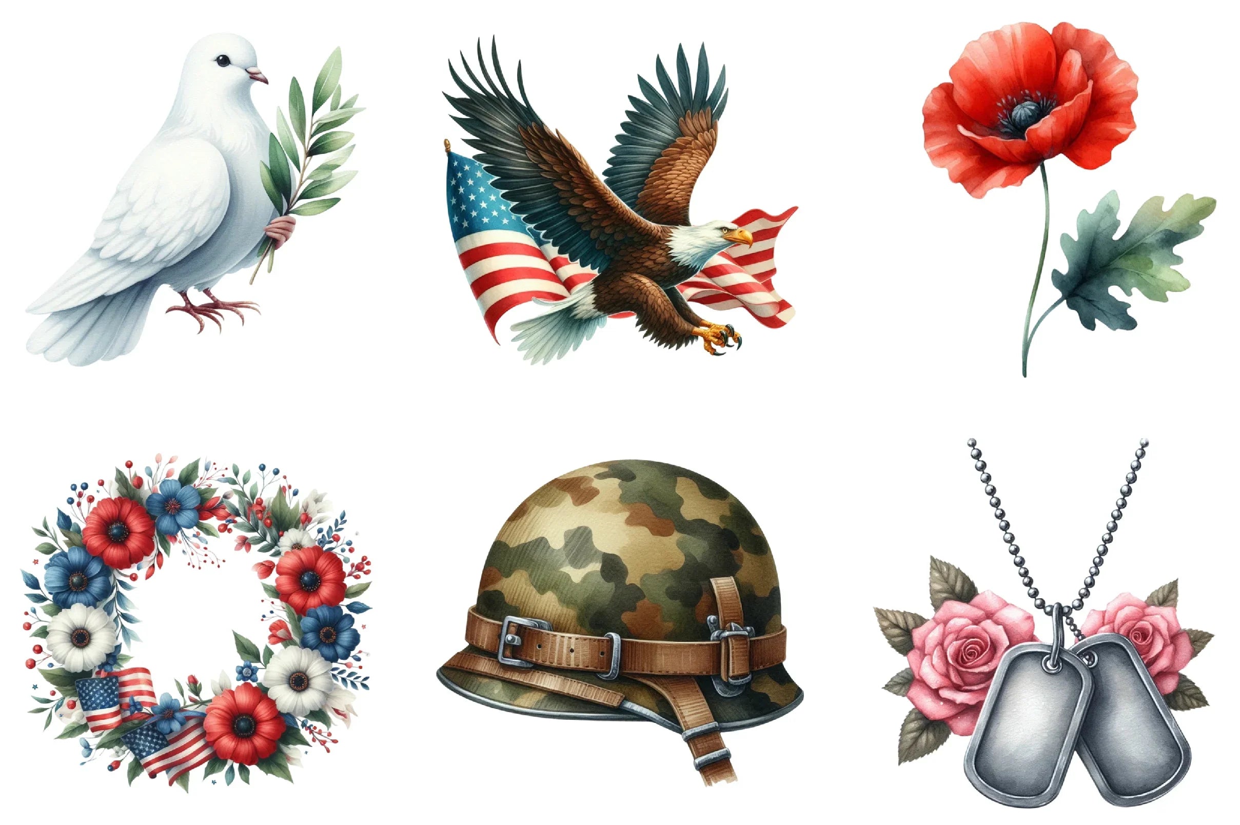 Honoring Heroes Clipart Bundle - CraftNest - Digital Crafting and Art