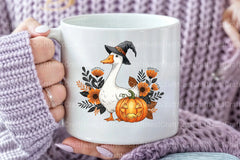 Floral Halloween Silly Goose Fall Clipart Bundle 4 - CraftNest - Digital Crafting and Art