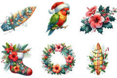 Tropical Aloha Christmas Clipart Bundle 4 - CraftNest - Digital Crafting and Art