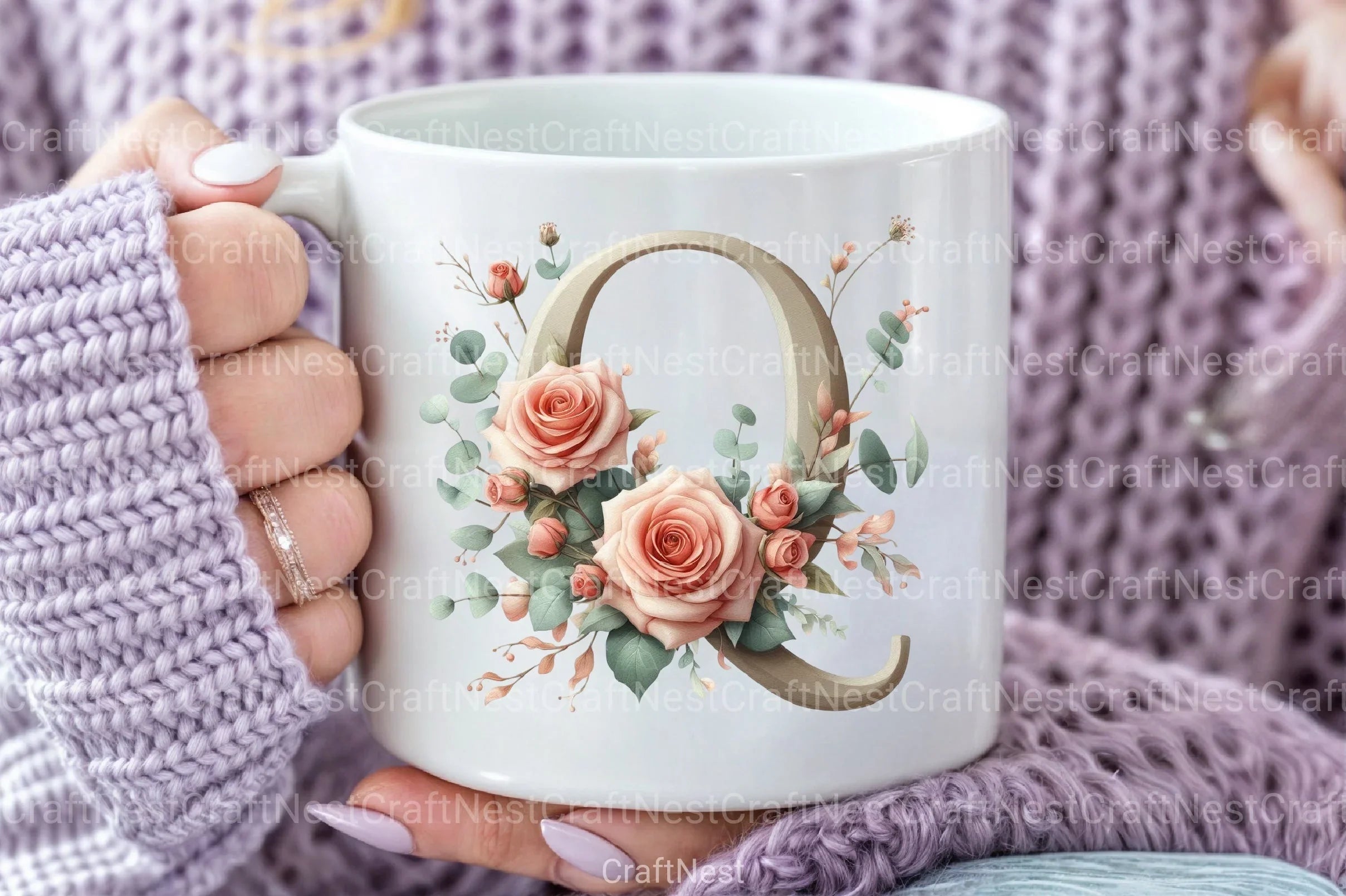 Floral Alphabet Clipart Bundle 88 - CraftNest - Digital Crafting and Art