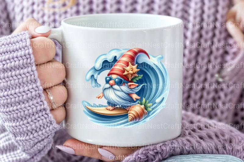 Seashell Gnome Clipart Bundle 3 - CraftNest - Digital Crafting and Art