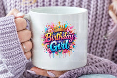 Birthday Girl Floral Clipart Bundle 99 - CraftNest - Digital Crafting and Art