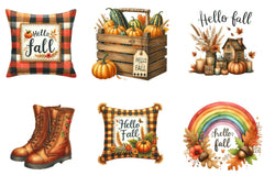 Hello Fall Clipart Bundle - CraftNest - Digital Crafting and Art