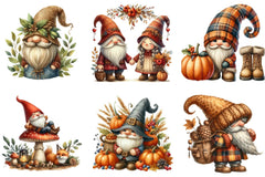 Autumn Gnome Clipart Bundle - CraftNest - Digital Crafting and Art