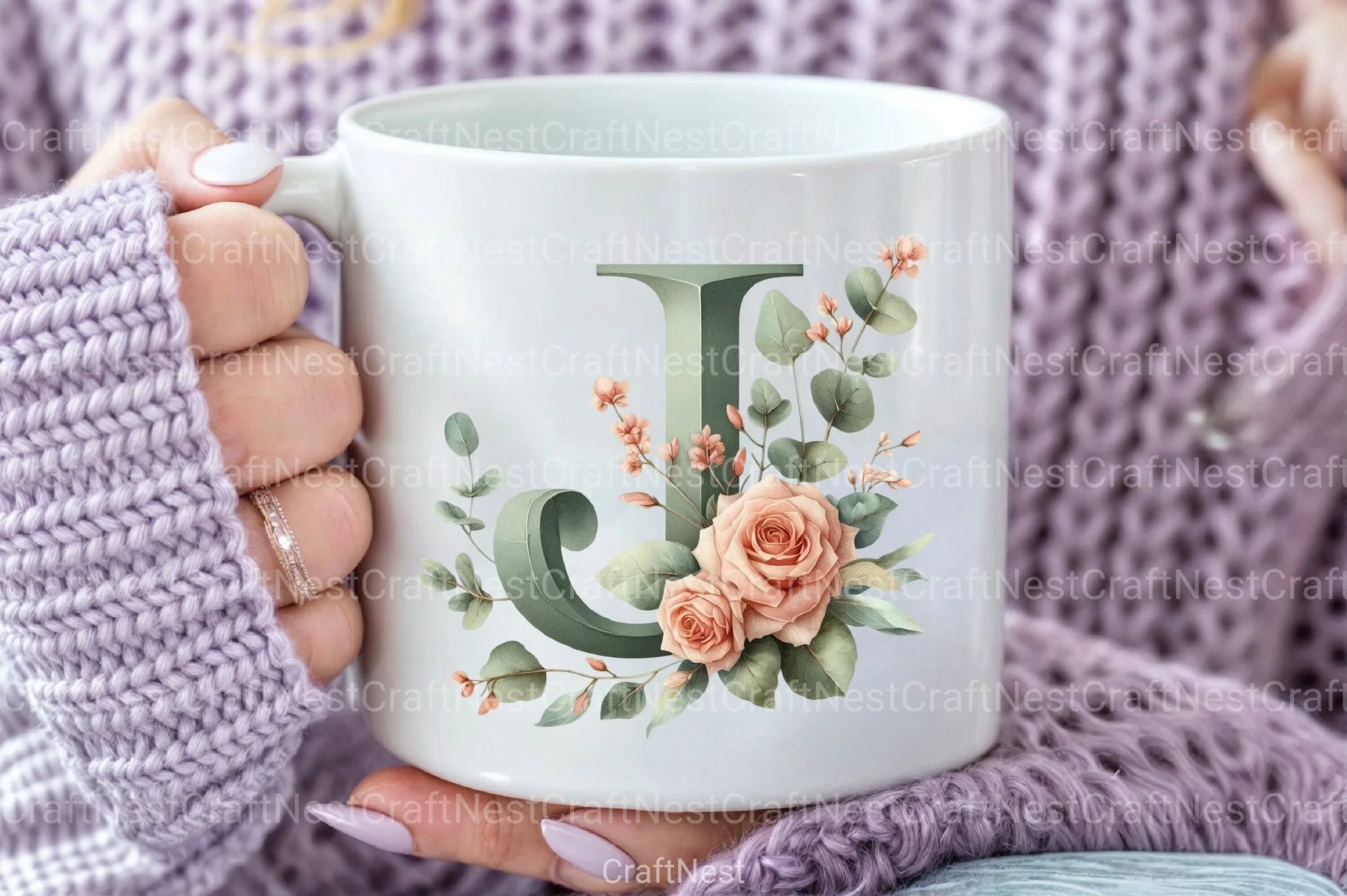 Floral Alphabet Clipart Bundle 5 - CraftNest - Digital Crafting and Art