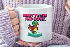 Blocky Style Funny Summer Goose Clipart Bundle 4 - CraftNest - Digital Crafting and Art