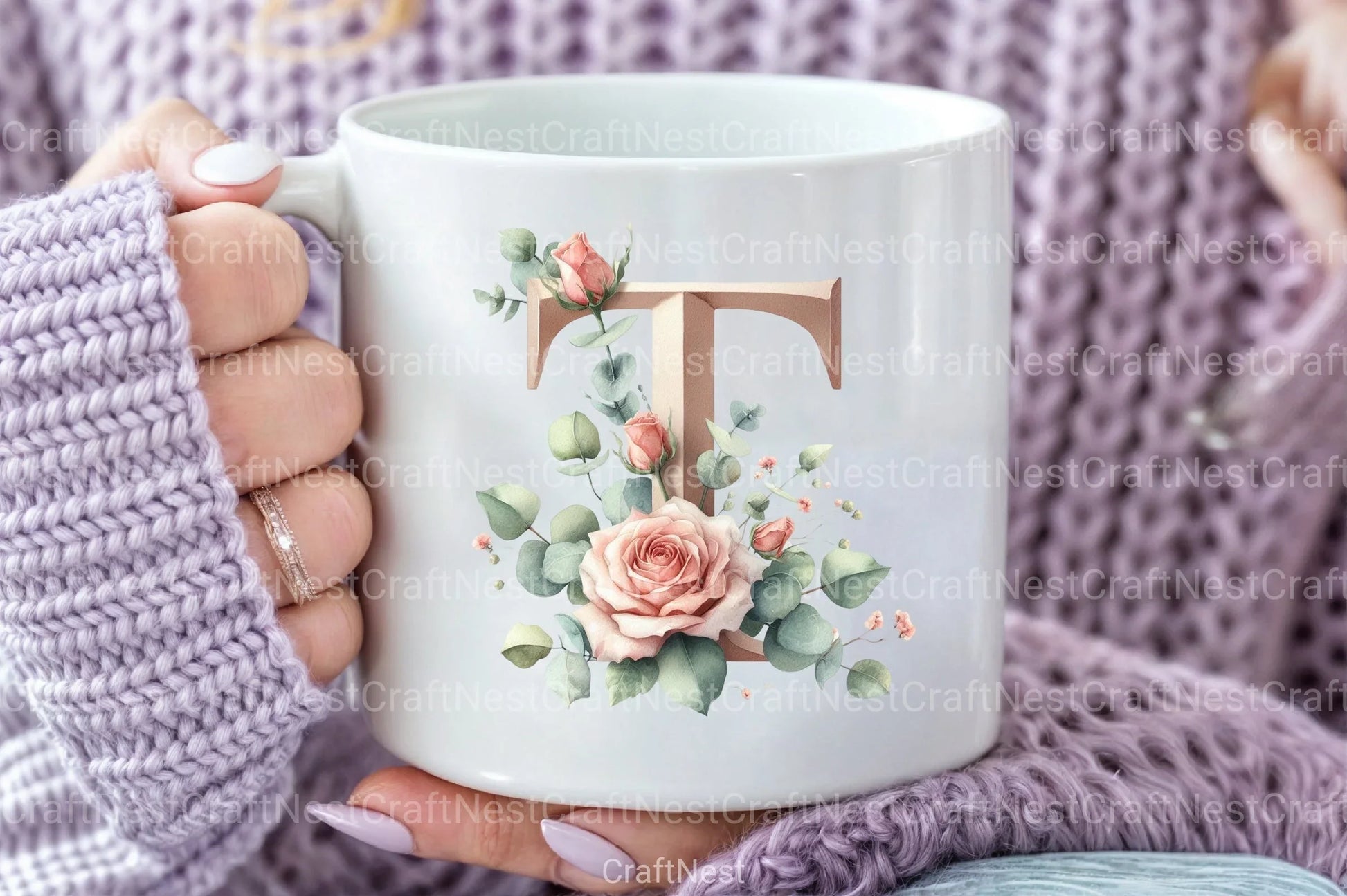 Floral Alphabet Clipart Bundle 99 - CraftNest - Digital Crafting and Art