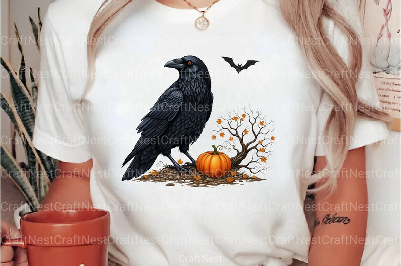 Halloween Raven Clipart Bundle - CraftNest - Digital Crafting and Art