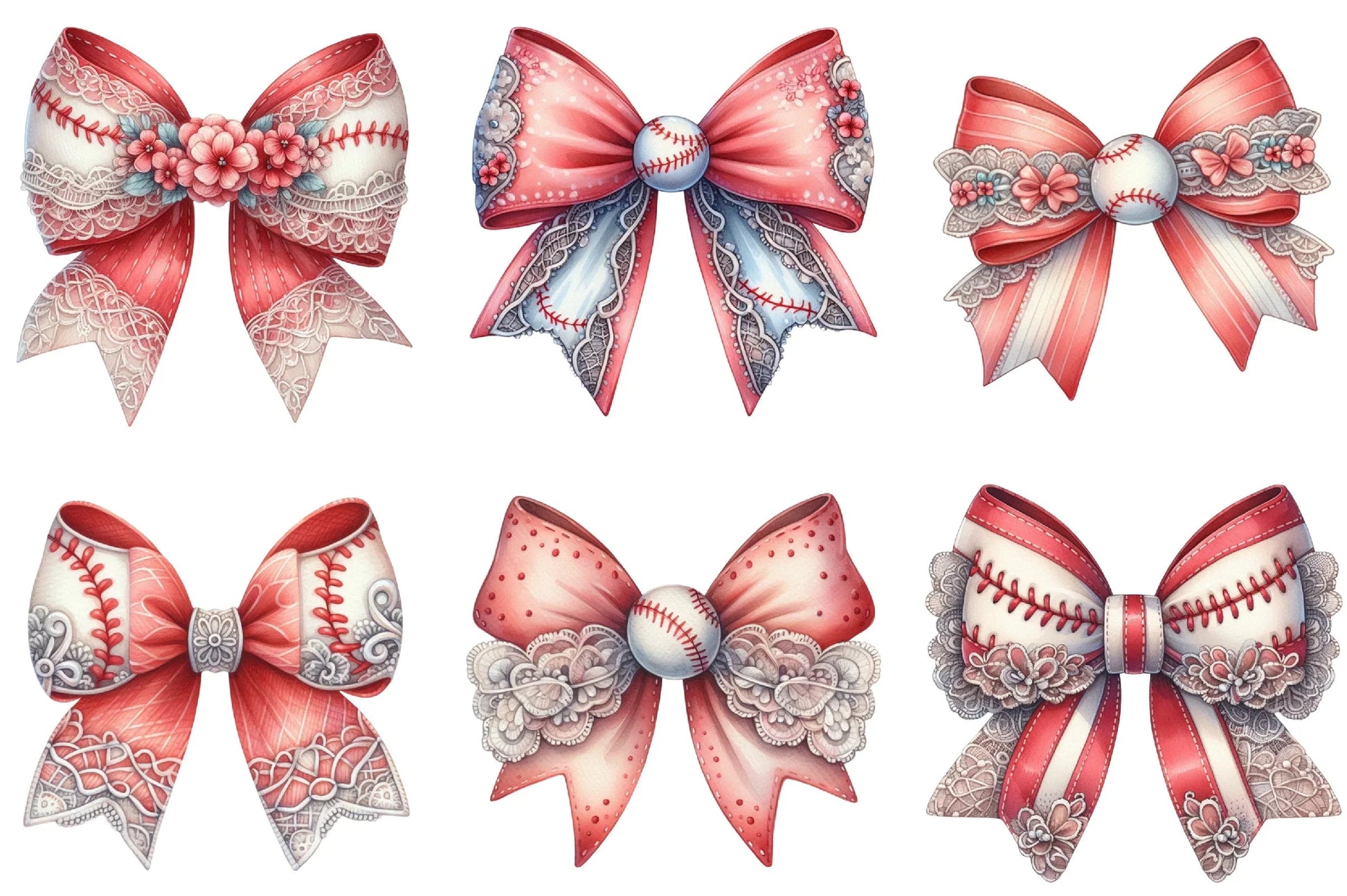 Baseball Mom Coquette Bow Clipart Bundle - CraftNest - Digital Crafting and Art