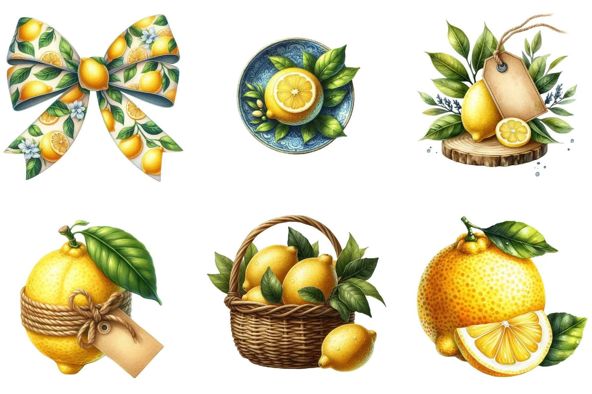 Lemon Clipart Bundle Collection - CraftNest - Digital Crafting and Art