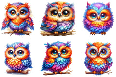 Whimsical Owl Clipart Bundle - CraftNest - Digital Crafting and Art