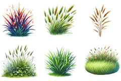 Grass Clipart Bundle - CraftNest - Digital Crafting and Art