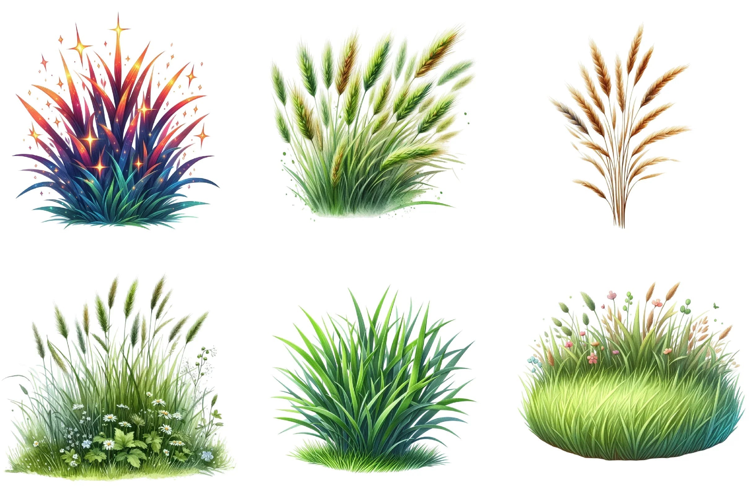 Grass Clipart Bundle - CraftNest - Digital Crafting and Art