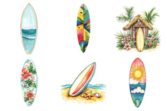 Summer Surfboard Clipart Bundle - CraftNest - Digital Crafting and Art