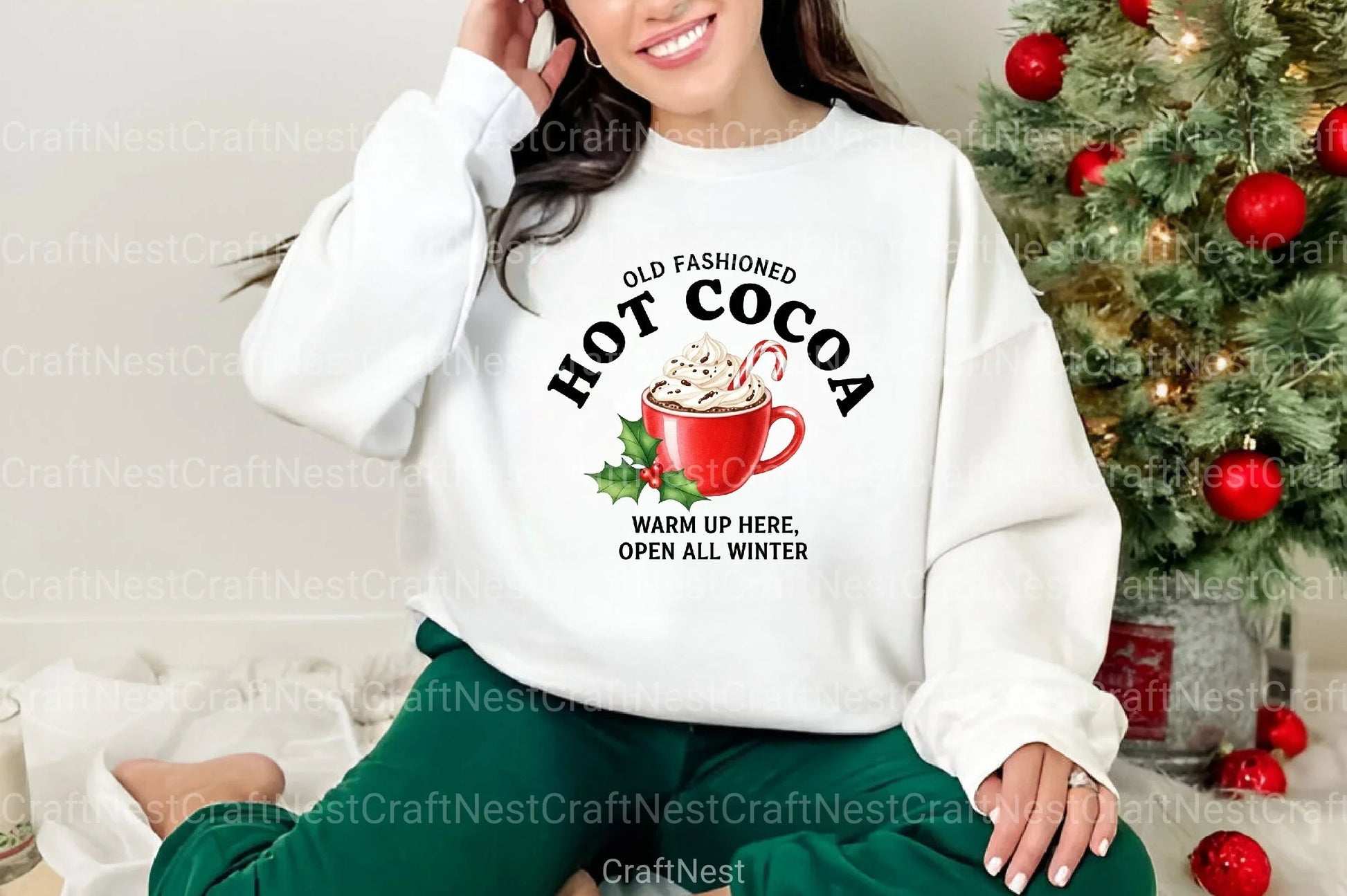 Retro Hot Cocoa Graphic Design Clipart Bundle - CraftNest - Digital Crafting and Art