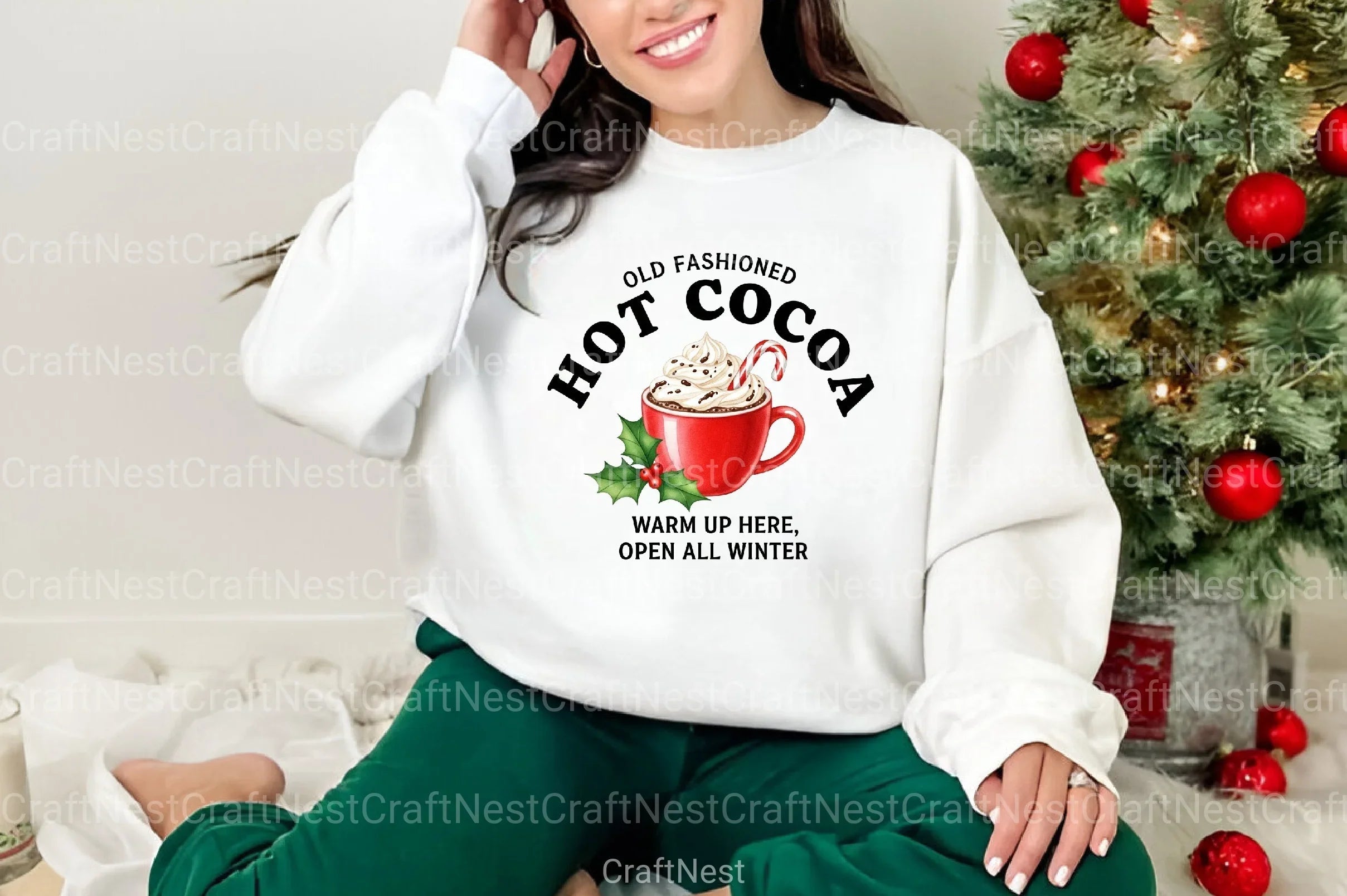 Retro Hot Cocoa Graphic Design Clipart Bundle - CraftNest - Digital Crafting and Art