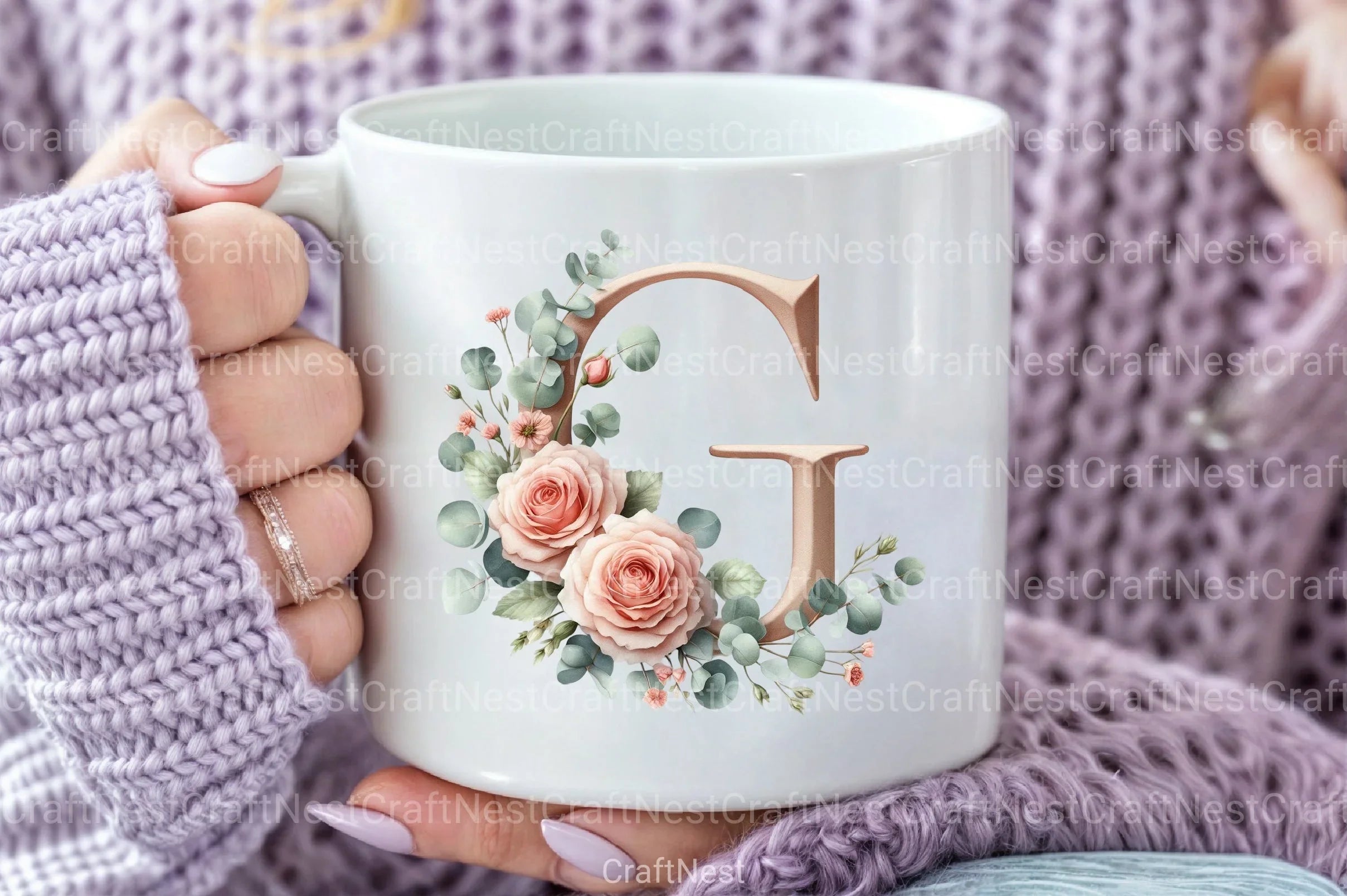 Floral Alphabet Clipart Bundle 29 - CraftNest - Digital Crafting and Art