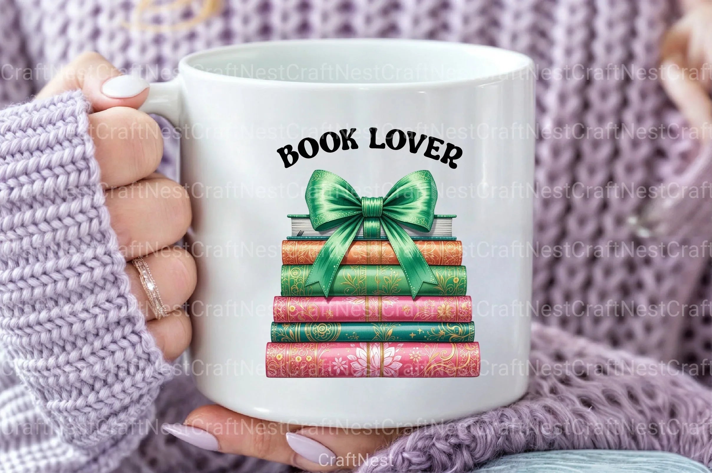 Book Lover Coquette Bow Clipart Bundle - CraftNest - Digital Crafting and Art