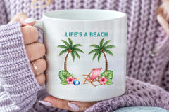 Summer Beach Flower Clipart Bundle - CraftNest - Digital Crafting and Art