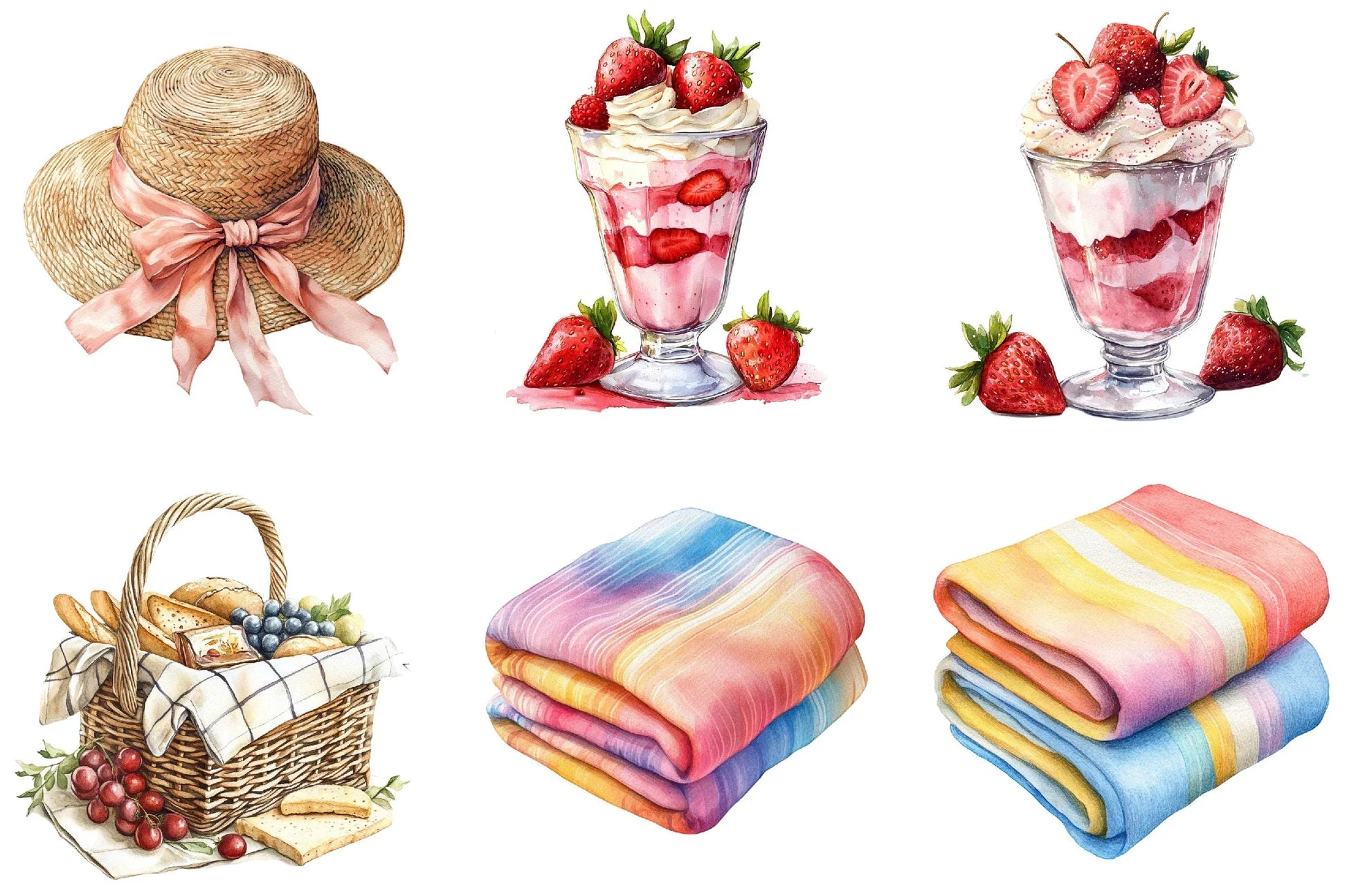 Creamy Summer Clipart Bundle - CraftNest - Digital Crafting and Art
