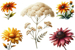 Autumn Wildflowers Clipart Bundle - CraftNest - Digital Crafting and Art