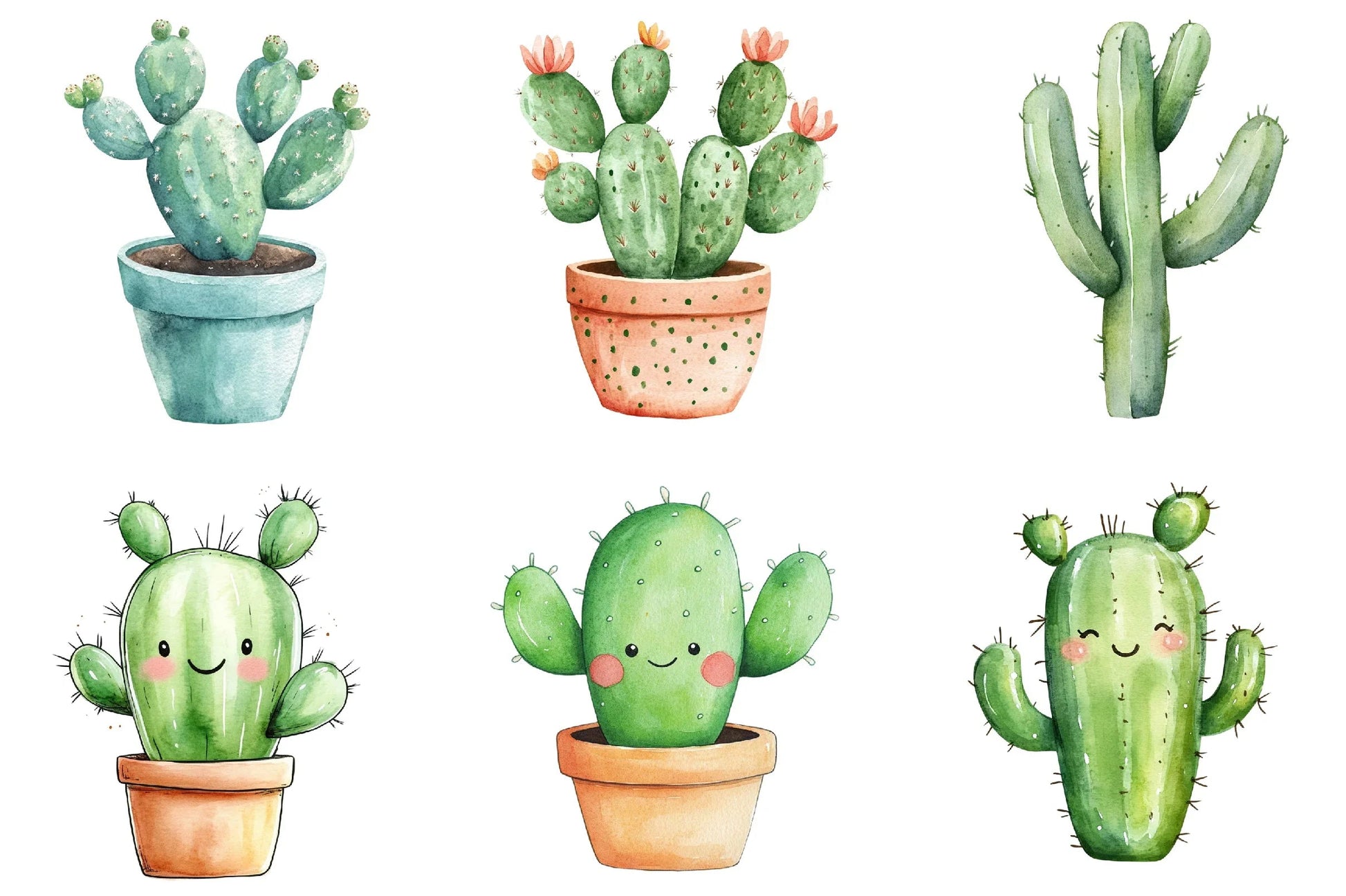 Cactus Doodle Clipart Bundle - CraftNest - Digital Crafting and Art