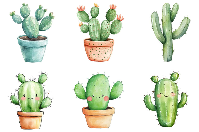 Cactus Doodle Clipart Bundle - CraftNest - Digital Crafting and Art