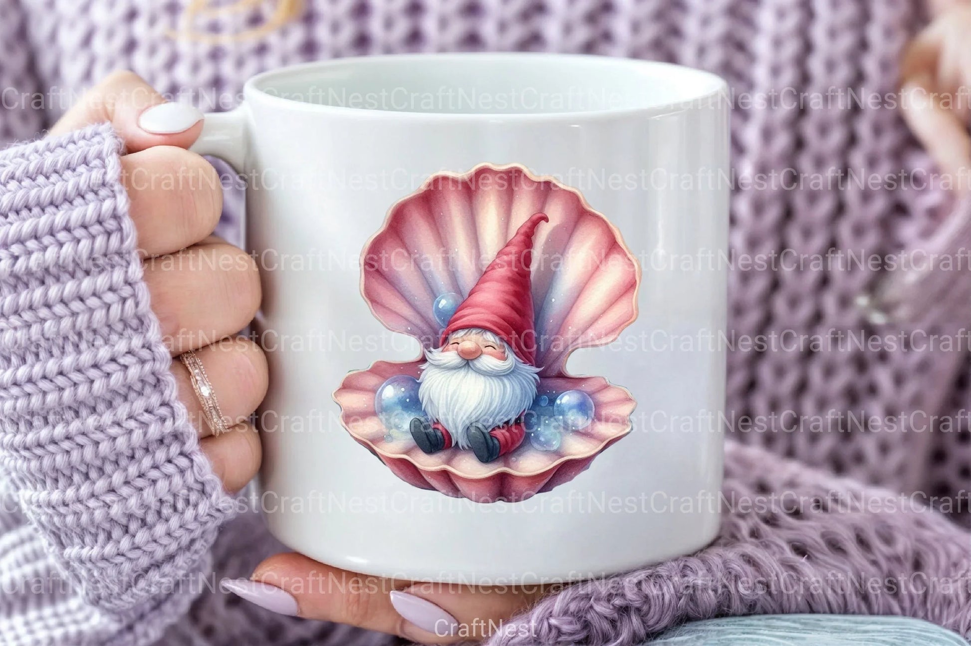 Seashell Gnome Clipart Bundle 5 - CraftNest - Digital Crafting and Art