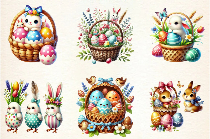 Easter Coquetter Clipart Bundle - CraftNest - Digital Crafting and Art