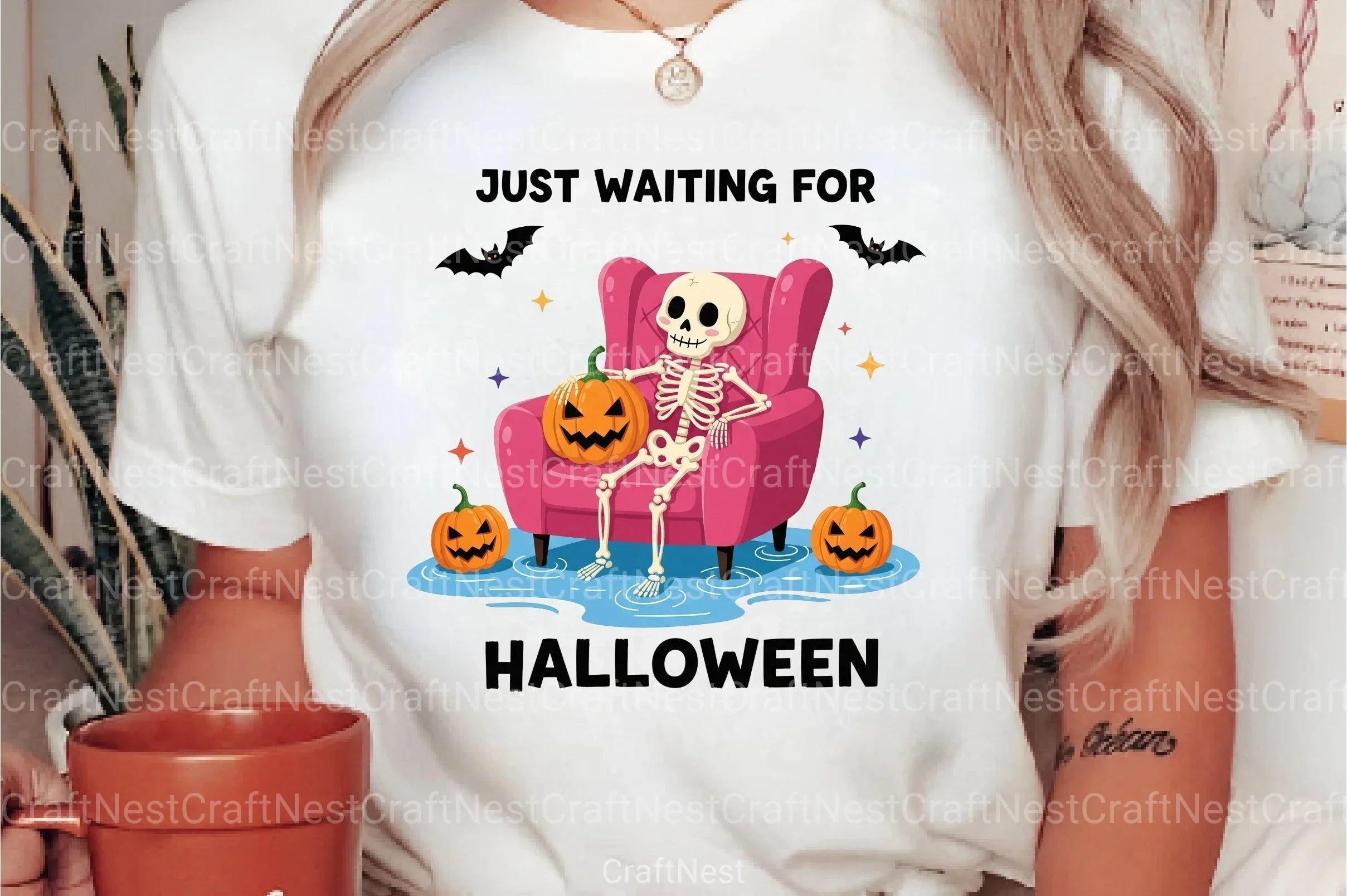 Halloween Skeleton Illustration Sticker Clipart Bundle - CraftNest - Digital Crafting and Art