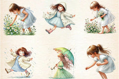 Spring Girl Gnome Clipart Bundle - CraftNest - Digital Crafting and Art