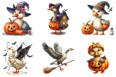 Goose Halloween Clipart Bundle 1 - CraftNest - Digital Crafting and Art