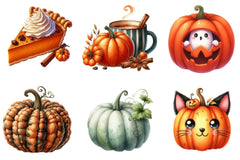 Pumpkin Halloween Clipart Bundle - CraftNest - Digital Crafting and Art