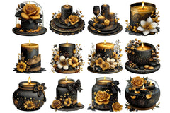 Elegant Candle Decor Clipart Bundle - CraftNest - Digital Crafting and Art