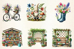 Spring Garden Clipart Bundle - CraftNest - Digital Crafting and Art
