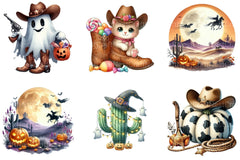 Halloween Western Clipart Bundle - CraftNest - Digital Crafting and Art