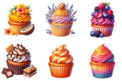 Summer Sweet Cupcake Clipart Bundle - CraftNest - Digital Crafting and Art